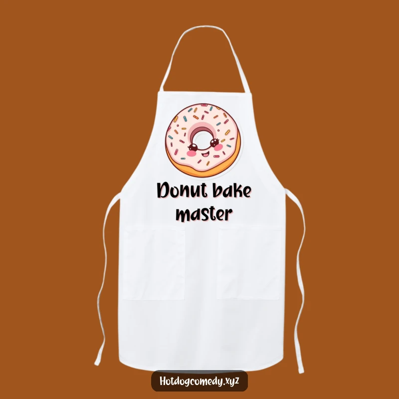 Funny Spinning Donut Apron - Delightful Sprinkled Wear for Sweet Kitchen Fun