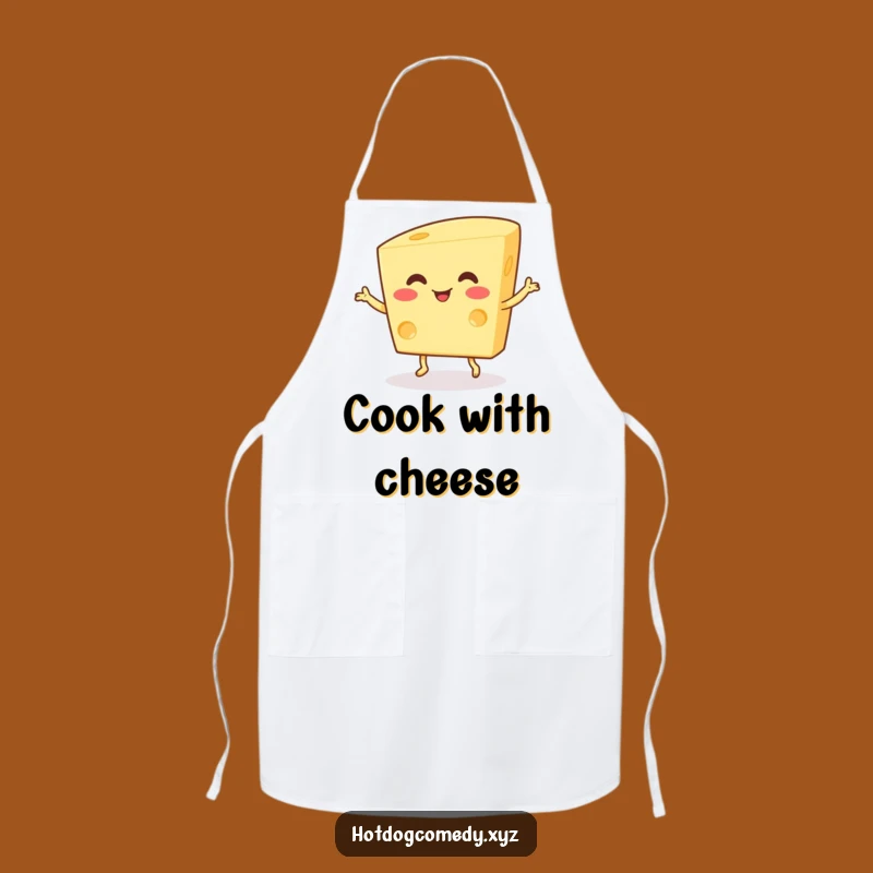 Funny Cheese Dance Apron: Wiggling Cheese for a Cheerful, Funny Kitchen Experience