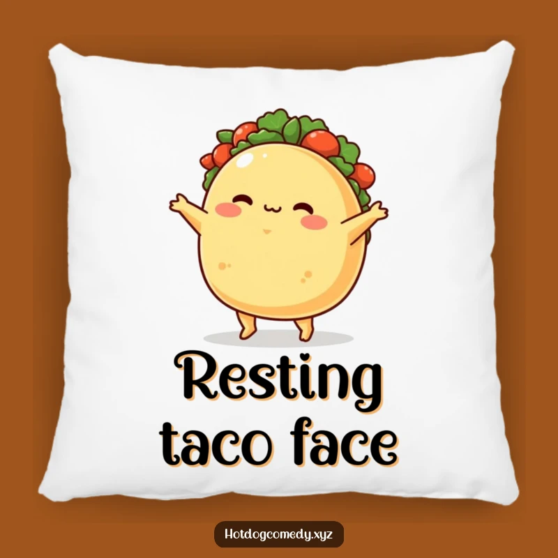 Funny Taco Pillow: Cozy Blushing Taco Jig Design for Ultimate Comfort and Funny Gift
