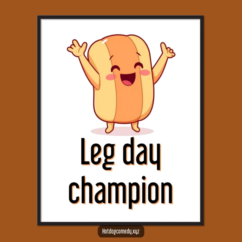 Funny Dancing Hot Dog Digital Art - Printable Wiener Dancer for Instant Joy