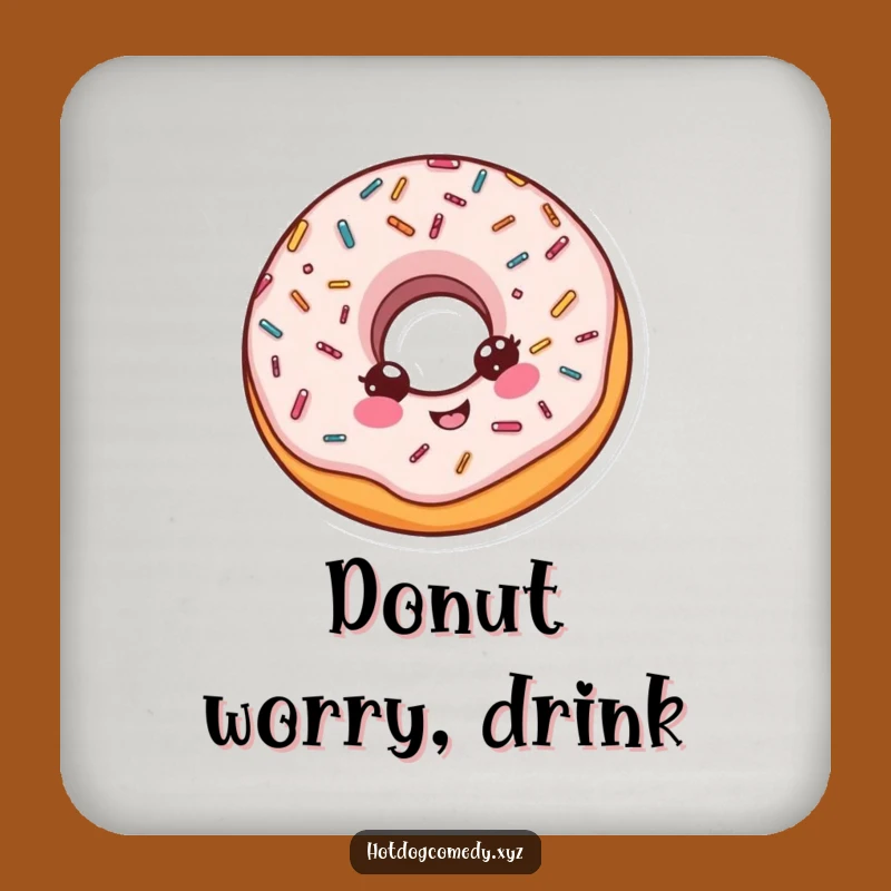 Funny Spinning Donut Coaster Set - Protect Surfaces with Sweet Charm