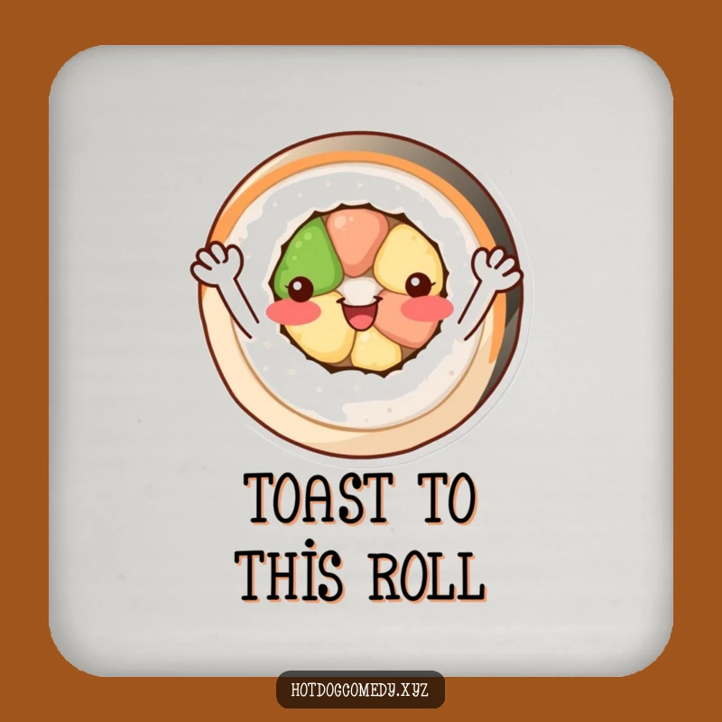 Funny Sushi Roll Coaster: Protect Surfaces with Cheerful Charm