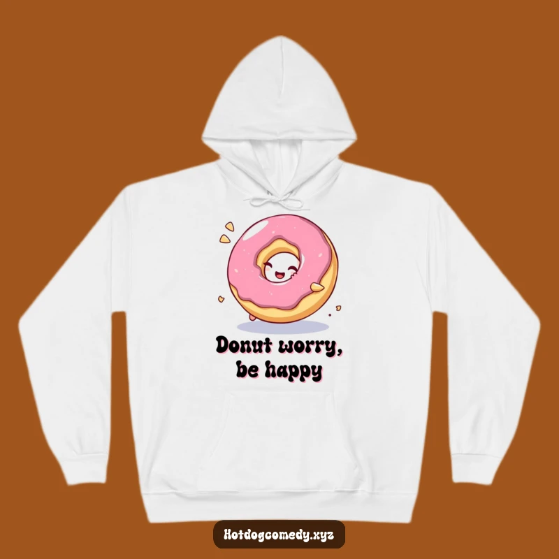 Funny Donut Roll Hoodie: Cozy Giggling Donut Design for a Warm, Funny Gift