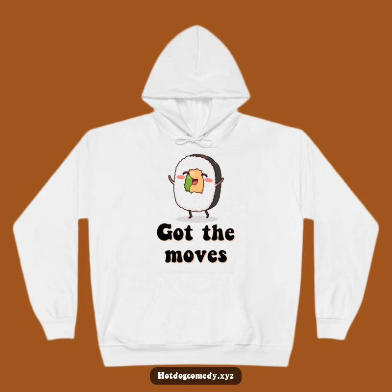 Funny Sushi Hoodie: Cozy Dancing Sushi Roll Sweatshirt, Ideal Funny Japanese Food Gift