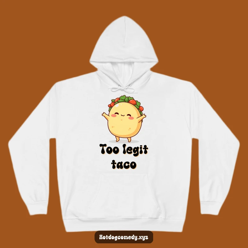 Funny Taco Hoodie: Cozy Blushing Taco Jig Design for a Whimsical, Funny Gift