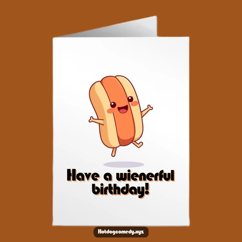 Free Printable Hot Dog Birthday Card: Funny Fitness Downloadable Gift for Him or Her
