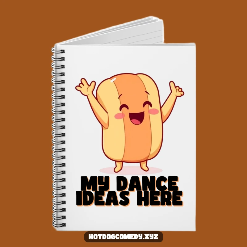 Funny Dancing Hot Dog Notebook - Spirited Wiener Journal for Creative Ideas