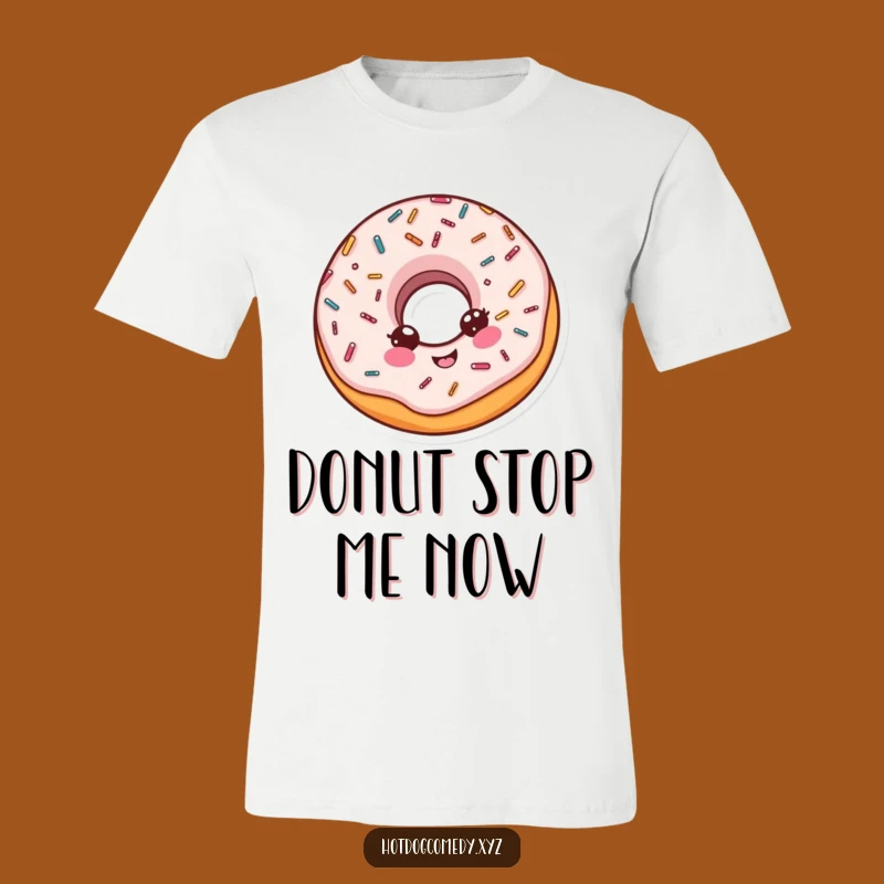 Funny Spinning Donut T-Shirt - Delightful Sprinkled Tee for Sweet Fun