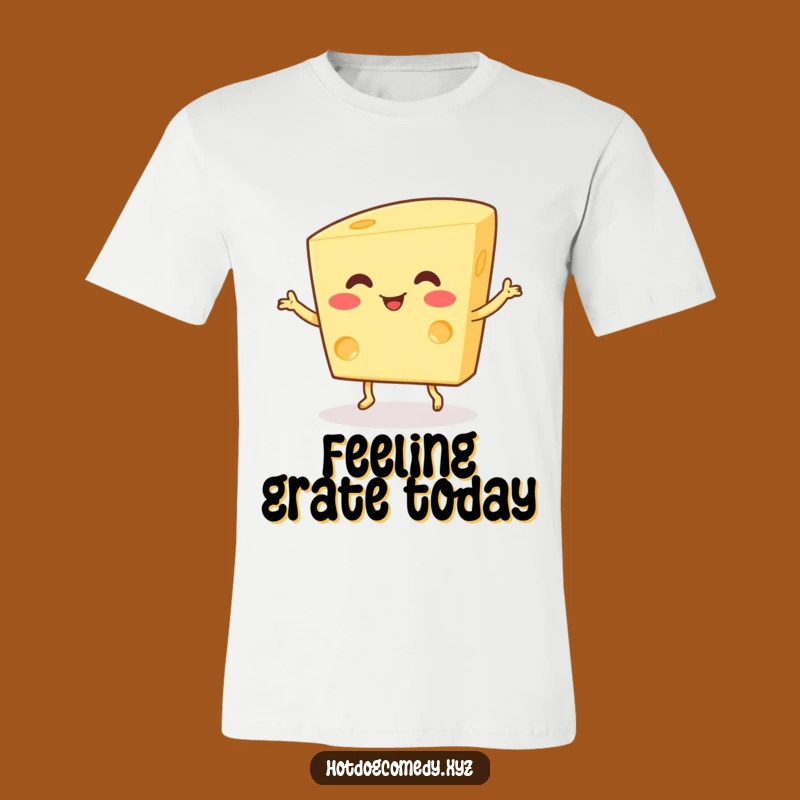 Funny Cheese Dance Tee: Wiggling Cheese Character Shirt for a Hilarious Funny Gift
