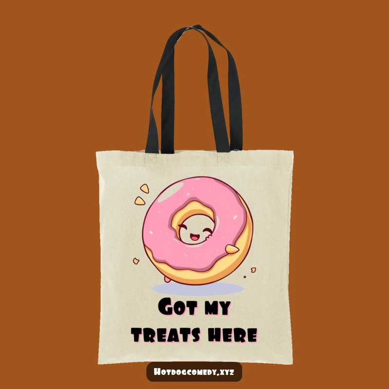 Funny Donut Roll Tote: Carry Your Treats with a Playful Donut Bag - Perfect Funny Gift
