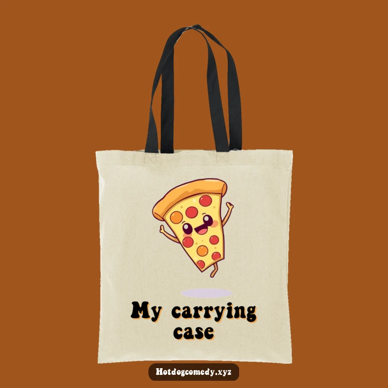 Funny Pizza Cartwheel Tote Bag - Carry Your Joyful Style